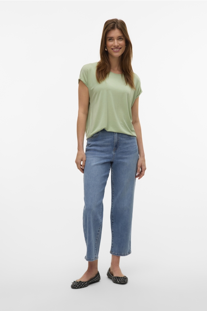 VMAVA PLAIN SS TOP JRS NOOS 10284468 Smoke Green